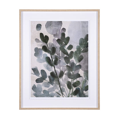 Mercana - Summer Foliage II by Mercana Studio a Hand Embellished Textured Framed Art Print Matted under Glass - 15235 view 1