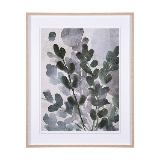 Mercana - Summer Foliage II by Mercana Studio a Hand Embellished Textured Framed Art Print Matted under Glass - 15235 view 1