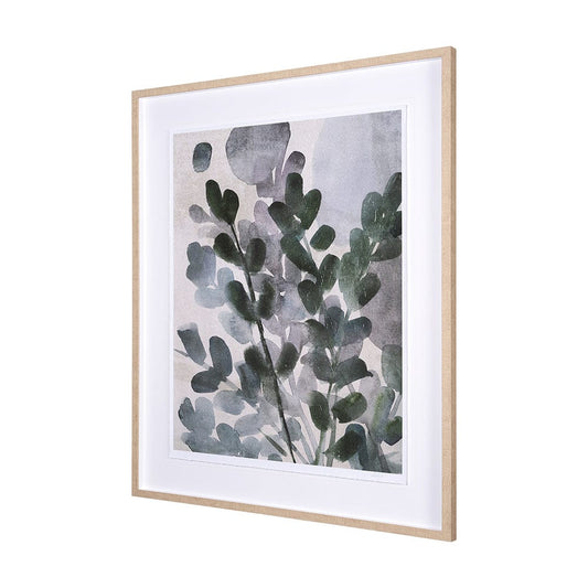 Mercana - Summer Foliage II by Mercana Studio a Hand Embellished Textured Framed Art Print Matted under Glass - 15235 view 2