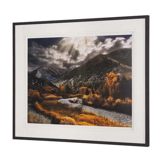 Mercana - Summit Trail by Bobbie Goodrich a Hand Embellished Framed Art Print Matted under Glass - 15569 view 2