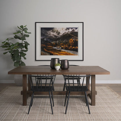 Mercana - Summit Trail by Bobbie Goodrich a Hand Embellished Framed Art Print Matted under Glass - 15569 view 8