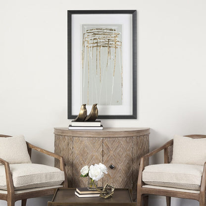 Mercana - Sun River by Studio M a handmade Original Framed Artwork under Glass - 11643 view 5