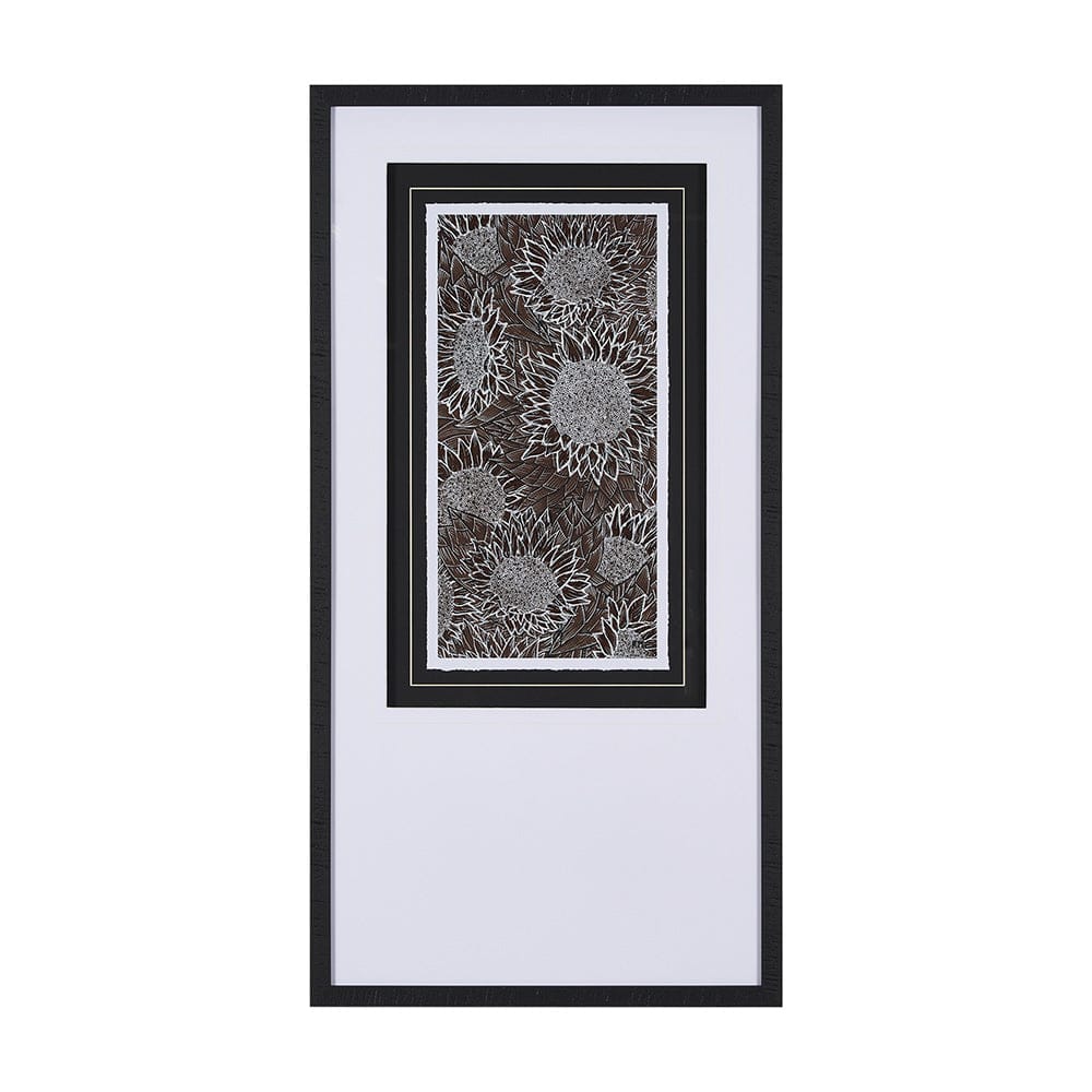 Mercana - Sunflower Fest I by Mercana Studio a Hand Embellished Textured Framed Art Print Matted under Glass - 15153 view 1