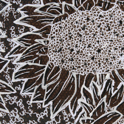 Mercana - Sunflower Fest II by Mercana Studio a Hand Embellished Textured Framed Art Print Matted under Glass - 15154 view 7