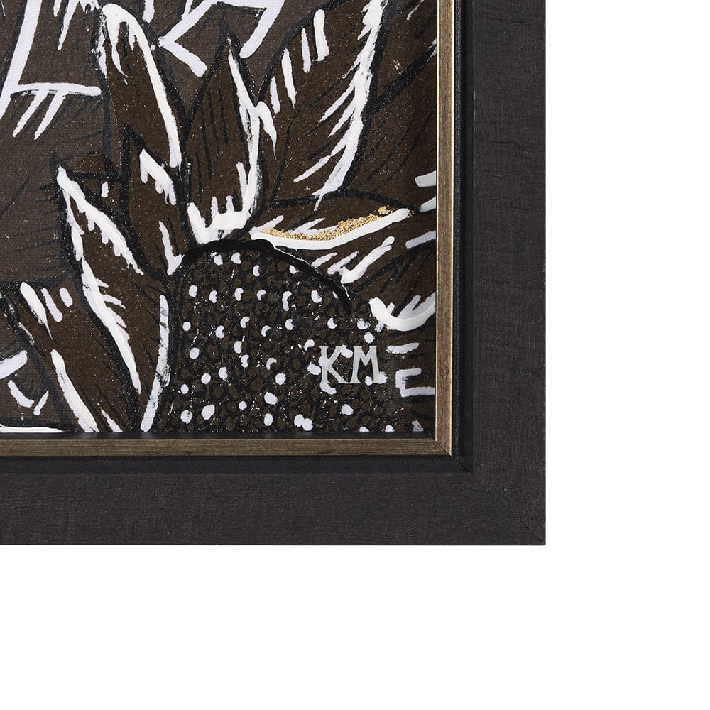 Mercana - Sunflower Fest VI by Mercana Studio a Hand Embellished Textured Framed Art Print - 15185 view 3