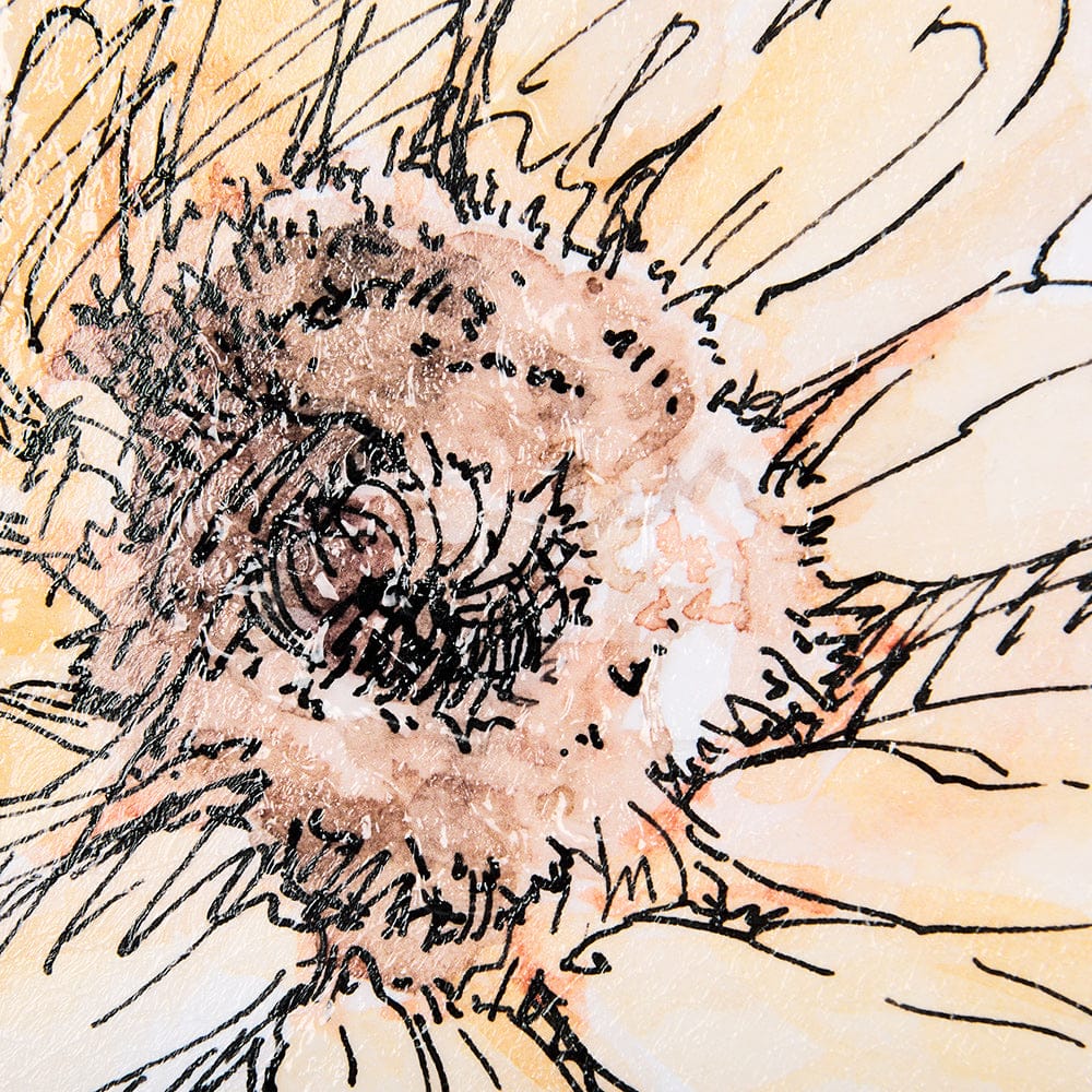 Mercana - Sunflower I by Mercana Studio a Hand Embellished Textured Framed Art Print - 13655 view 7