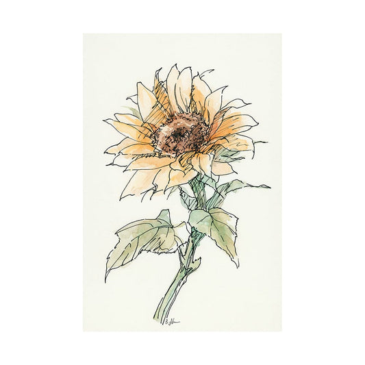 Mercana - Sunflower II by Mercana Studio a Hand Embellished Textured Canvas - 101887-L view 1
