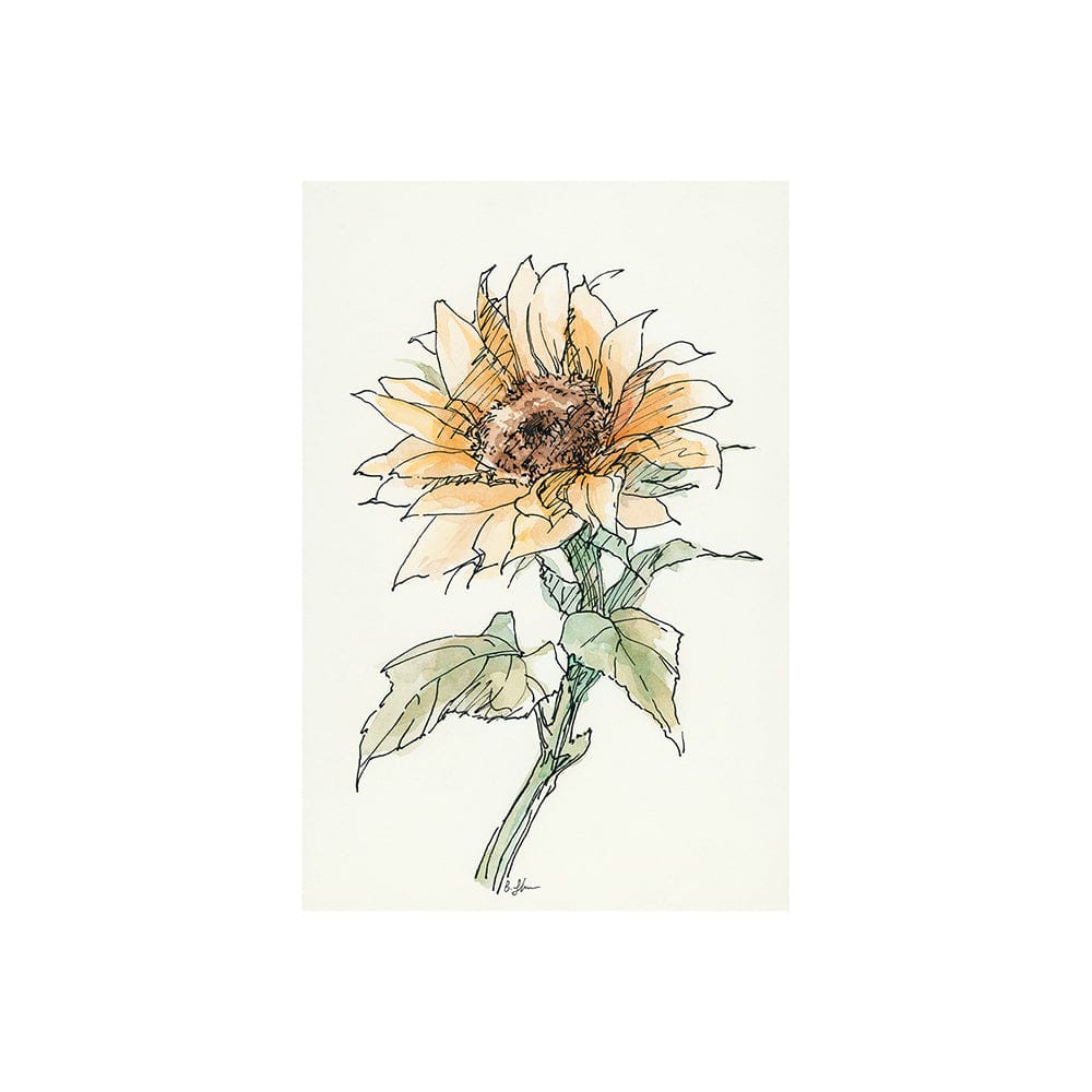 Mercana - Sunflower II by Mercana Studio a Hand Embellished Textured Canvas - 101887-S view 1