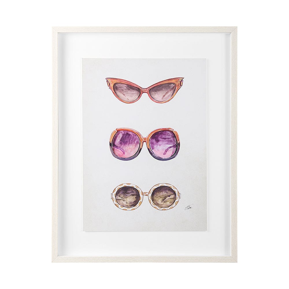 Mercana - Sunglass Collection II by Mercana Studio Hand Embellished Framed Art Print Matted under Glass - 13956 view 1