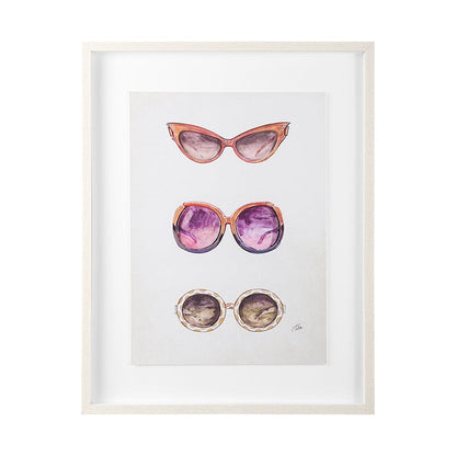 Mercana - Sunglass Collection II by Mercana Studio Hand Embellished Framed Art Print Matted under Glass - 13956 view 1