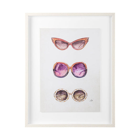 Mercana - Sunglass Collection II by Mercana Studio Hand Embellished Framed Art Print Matted under Glass - 13956 view 1