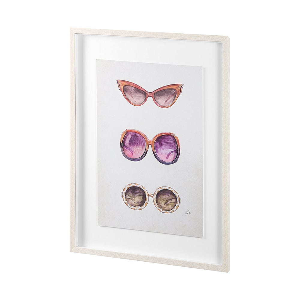 Mercana - Sunglass Collection II by Mercana Studio Hand Embellished Framed Art Print Matted under Glass - 13956 view 2