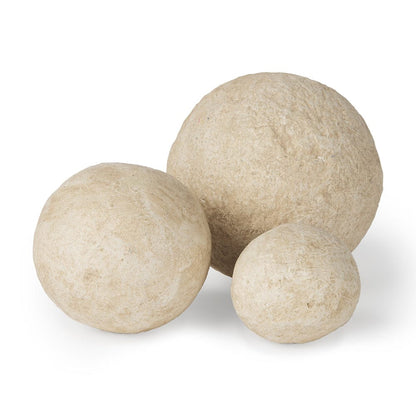 Mercana - Sunita Beige Paper Mache Orbs (Set of 3) - 70219 view 1