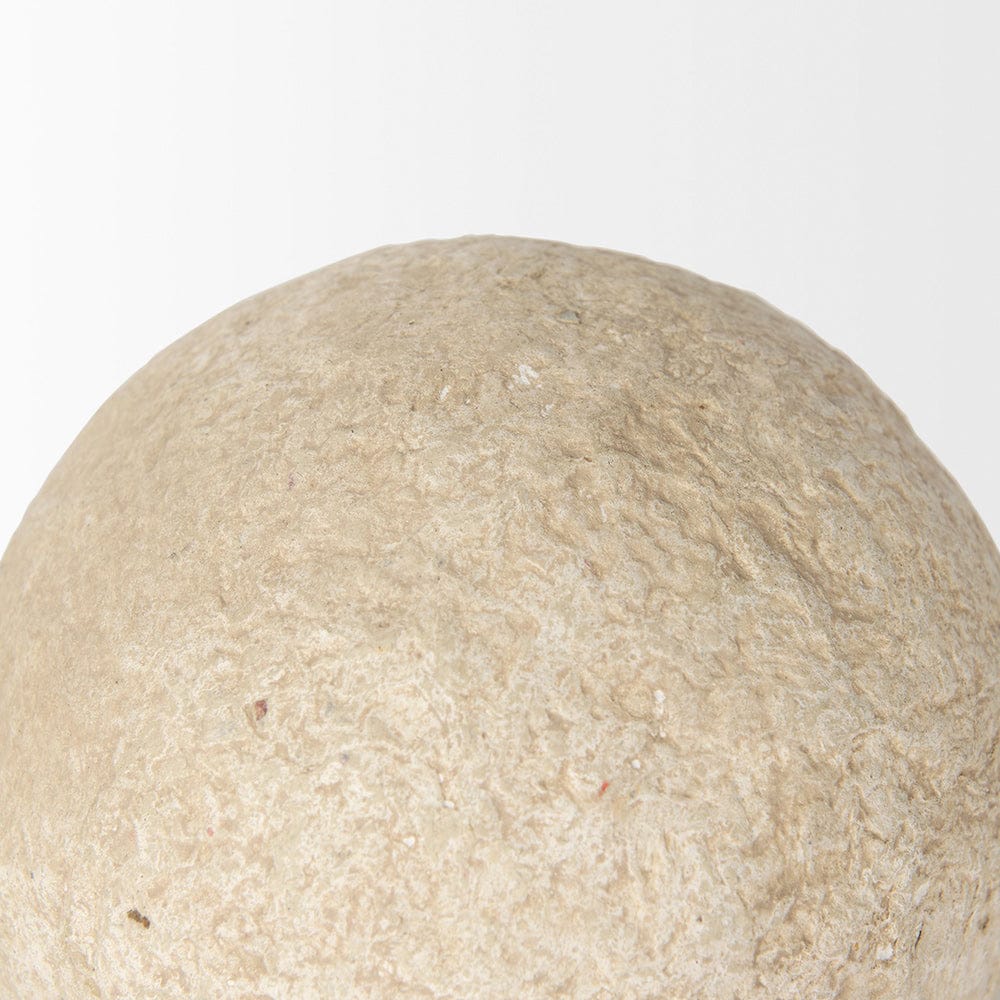 Mercana - Sunita Beige Paper Mache Orbs (Set of 3) - 70219 view 4