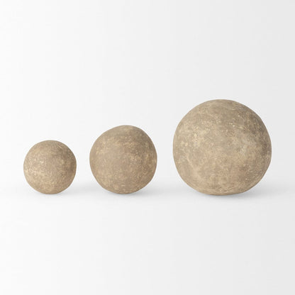 Mercana - Sunita Gray Paper Mache Orbs (Set of 3) - 70220 view 3