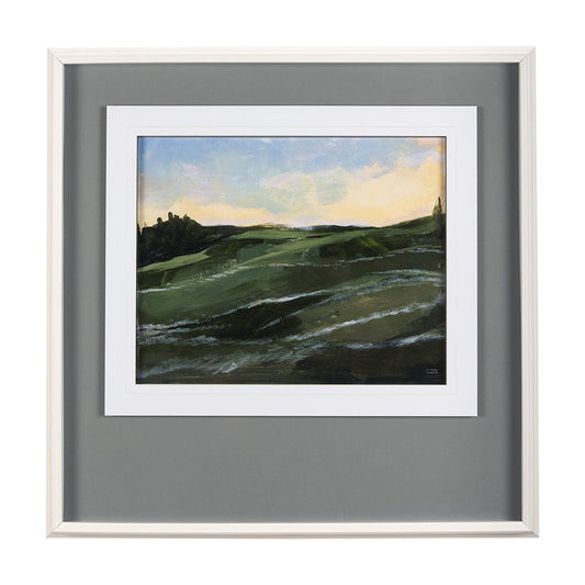 Mercana - Sunrise Valley I by Mercana Studio a Hand Embellished Textured Framed Art Print Matted under Glass - 14705 view 1