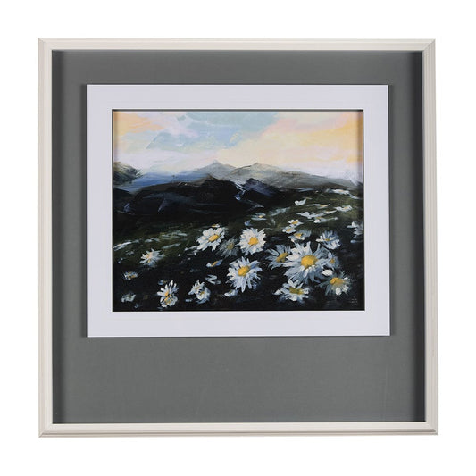 Mercana - Sunrise Valley II by Mercana Studio a Hand Embellished Textured Framed Art Print Matted under Glass - 14706 view 1