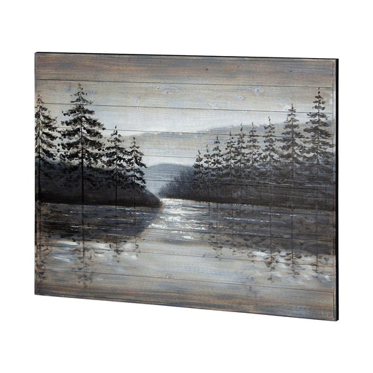 Mercana - Sunset Narrows 48x36 Original Hand Painted on Wood Oil Painting - 67723 view 1