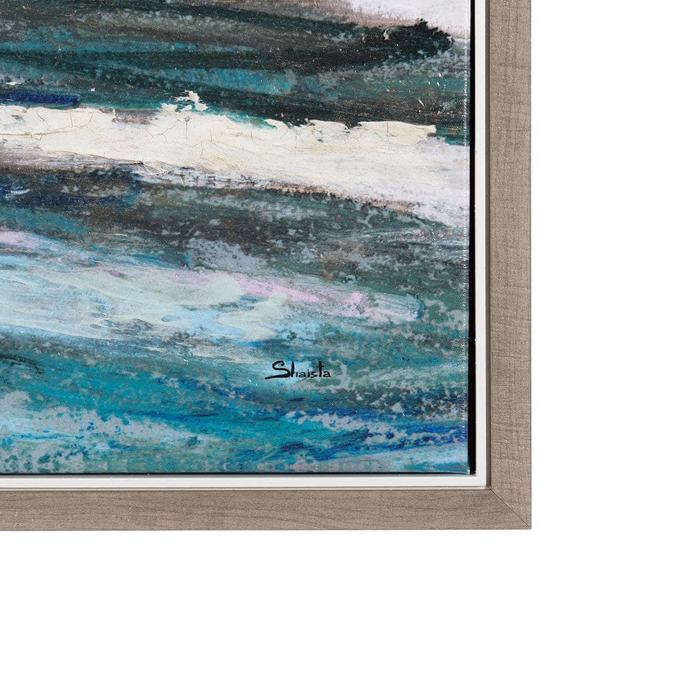 Mercana - Sunshine Glare on The Waves I by Mercana Studio a Hand Embellished Textured Framed Canvas - 102576-FL view 3
