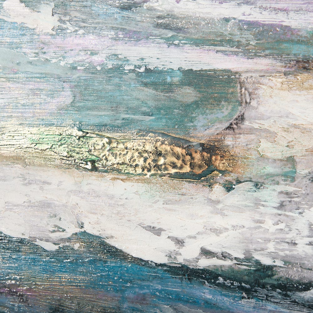 Mercana - Sunshine Glare on The Waves I by Mercana Studio a Hand Embellished Textured Framed Canvas - 102576-FL view 6