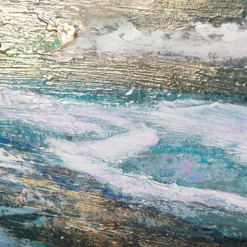 Mercana - Sunshine Glare on The Waves I by Mercana Studio a Hand Embellished Textured Framed Canvas - 102576-FL view 7