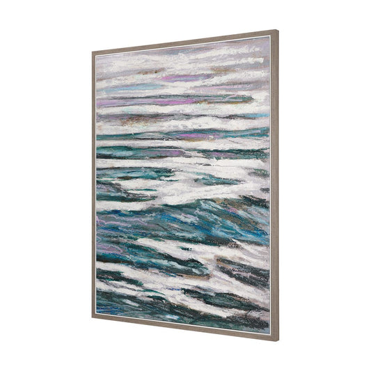 Mercana - Sunshine Glare on The Waves II by Mercana Studio a Hand Embellished Textured Framed Canvas - 102577-FL view 2