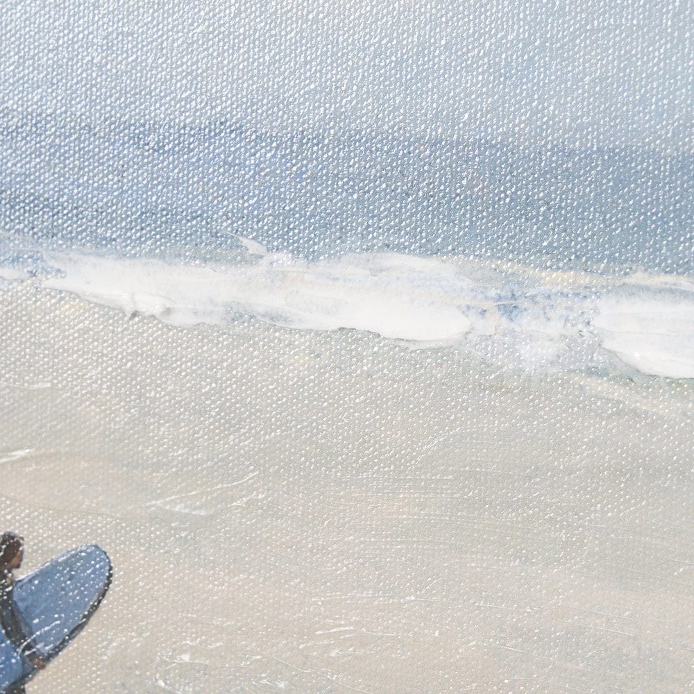 Mercana - Surfers and The Sea I by Mercana Studio a Hand Embellished Textured Framed Art Print - 15368 view 7