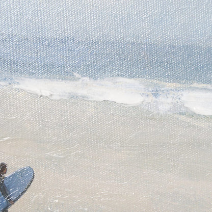 Mercana - Surfers and The Sea I by Mercana Studio a Hand Embellished Textured Framed Art Print - 15368 view 7