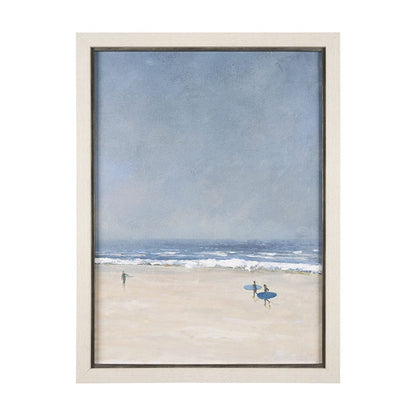 Mercana - Surfers and The Sea II by Mercana Studio a Hand Embellished Textured Framed Art Print - 15369 view 1