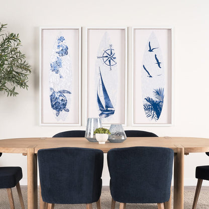 Mercana - Surfs Up 1 by Mercana Studio a Hand Embelished Textured Framed Art Print - 15412 view 8