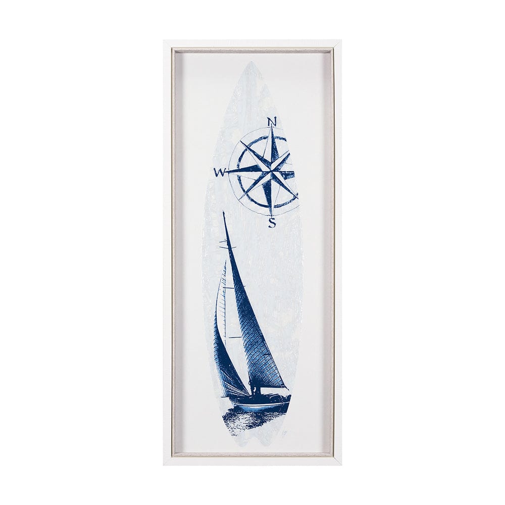 Mercana - Surfs Up 2 by Mercana Studio a Hand Embelished Textured Framed Art Print - 15413 view 1