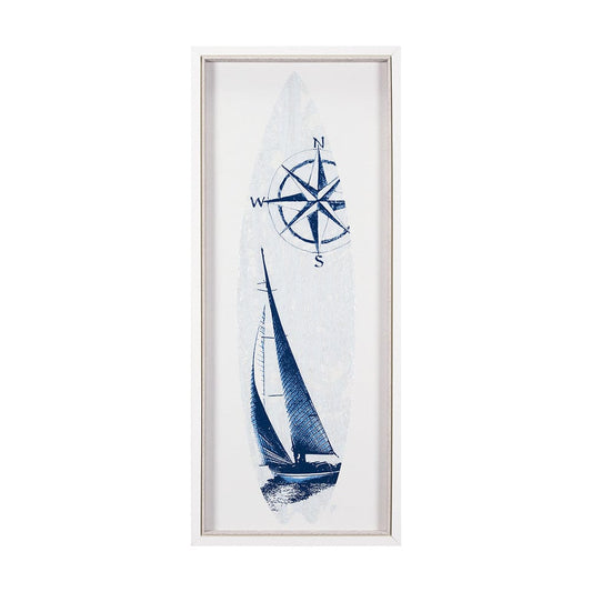 Mercana - Surfs Up 2 by Mercana Studio a Hand Embelished Textured Framed Art Print - 15413 view 1
