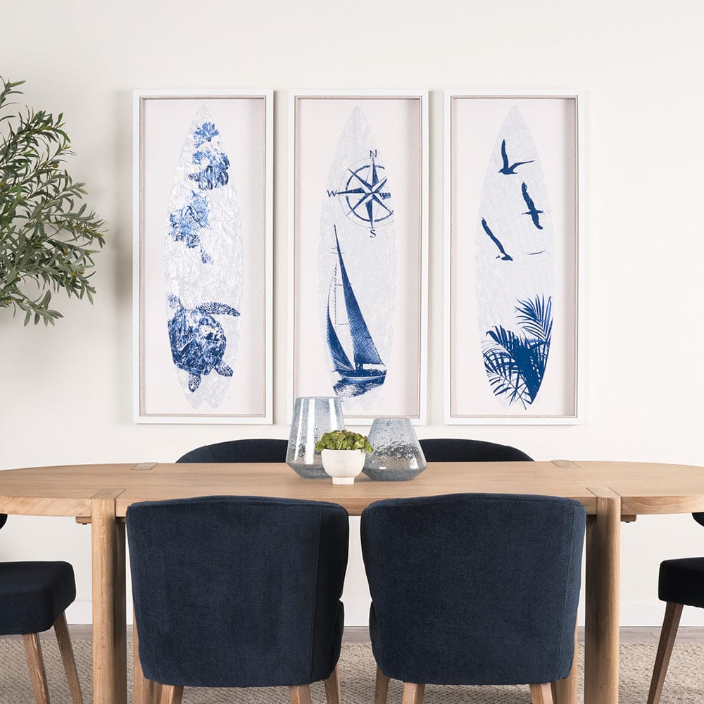 Mercana - Surfs Up 3 by Mercana Studio a Hand Embelished Textured Framed Art Print - 15414 view 8