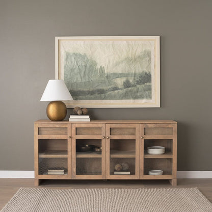 Mercana - Suri Light Brown Wood w/ Glass Doors Sideboard - 70826 view 13