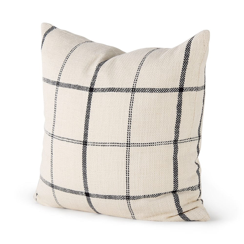 Mercana - Susan 18 x 18 Cream With Black Details Decorative Pillow Cover - 68874 view 1