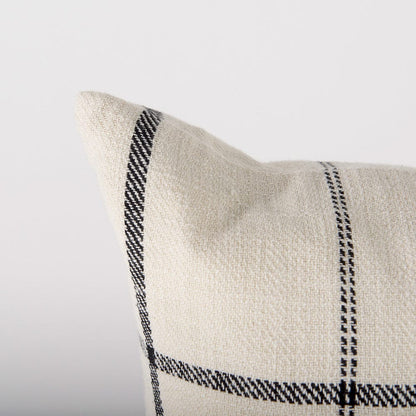 Mercana - Susan 18 x 18 Cream With Black Details Decorative Pillow Cover - 68874 view 10