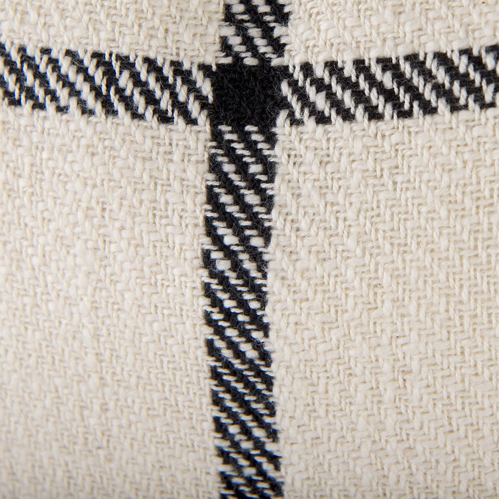 Mercana - Susan 18 x 18 Cream With Black Details Decorative Pillow Cover - 68874 view 11