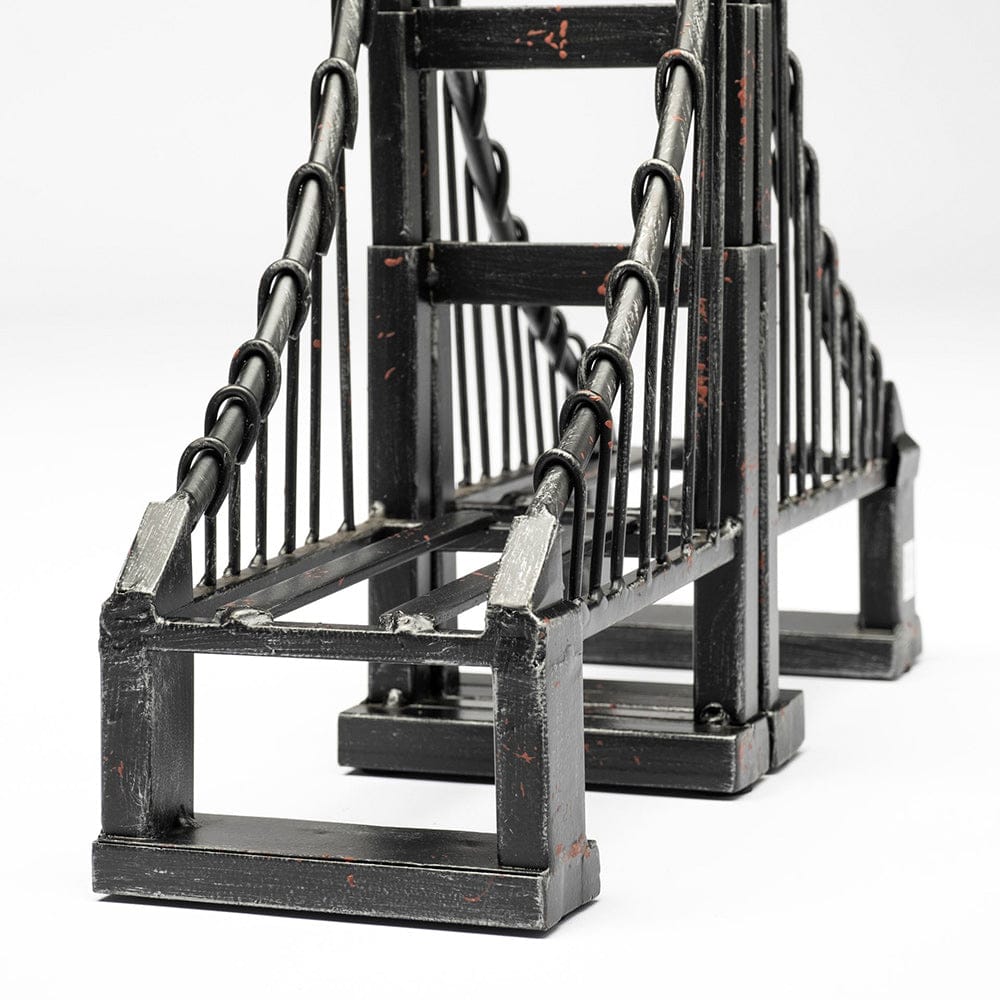 Mercana - Suspension 19L x 4W Brown Wrought Iron Suspension Bridge Bookends (Set of 2) - 57157 view 3