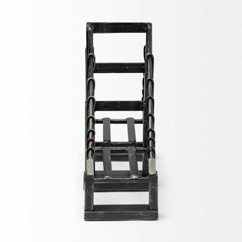 Mercana - Suspension 19L x 4W Brown Wrought Iron Suspension Bridge Bookends (Set of 2) - 57157 view 5