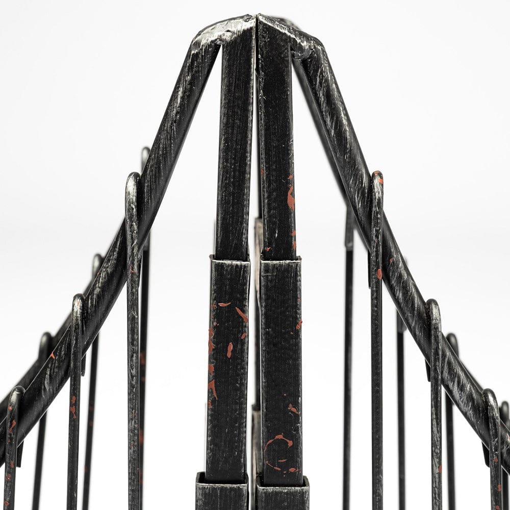 Mercana - Suspension 19L x 4W Brown Wrought Iron Suspension Bridge Bookends (Set of 2) - 57157 view 8