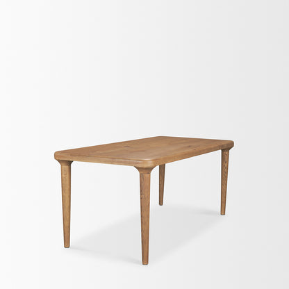 Mercana - Suvan 72L Light Brown Rectangular Oak Wood Dining Table - 70870-AB view 4