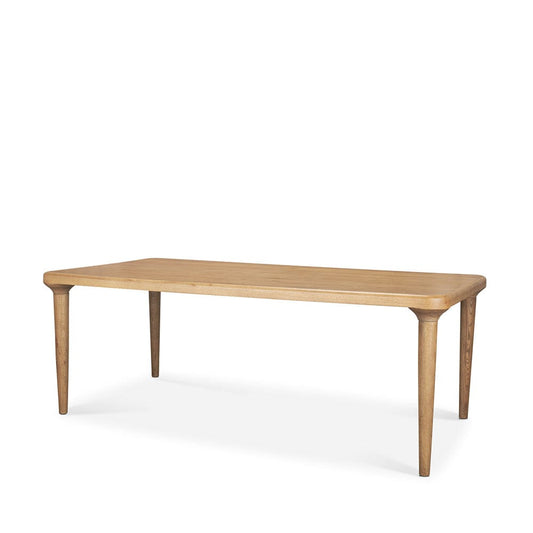Mercana - Suvan 84L Light Brown Rectangular Oak Wood Dining Table - 70882-AB view 1
