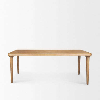 Mercana - Suvan 84L Light Brown Rectangular Oak Wood Dining Table - 70882-AB view 2