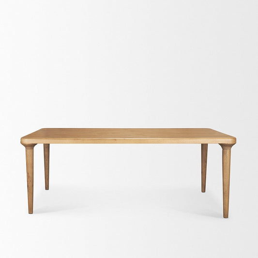 Mercana - Suvan 84L Light Brown Rectangular Oak Wood Dining Table - 70882-AB view 2