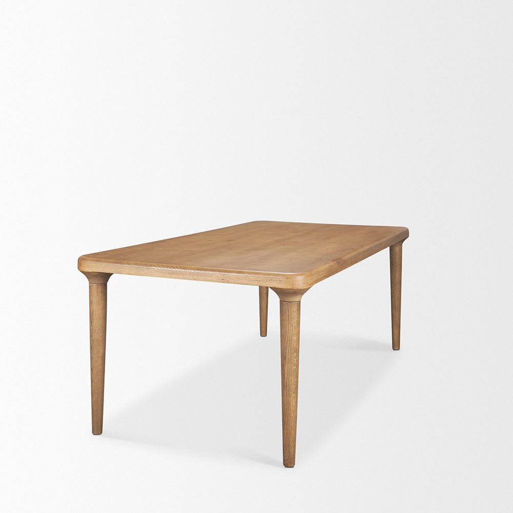 Mercana - Suvan 84L Light Brown Rectangular Oak Wood Dining Table - 70882-AB view 4