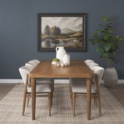 Mercana - Suvan 84L Light Brown Rectangular Oak Wood Dining Table - 70882-AB view 10