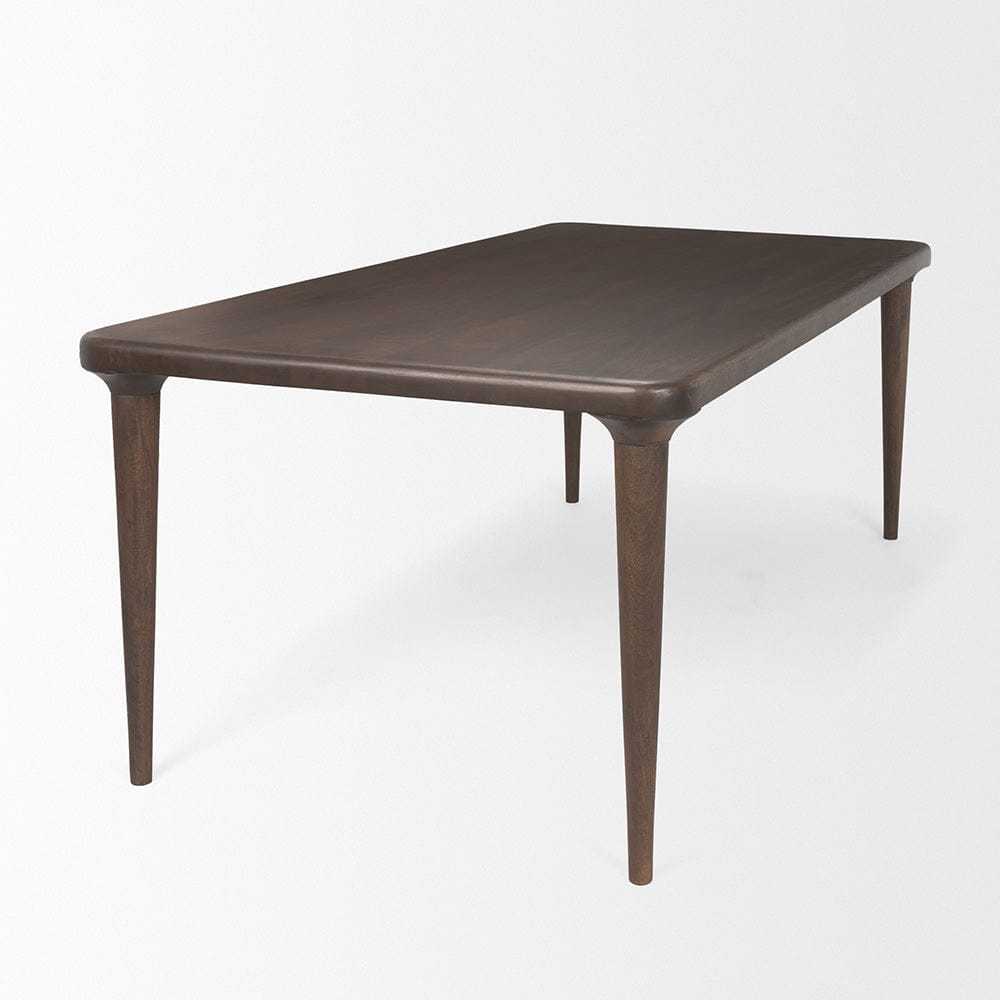 Mercana - Suvan 84L Medium Dark Brown Rectangular Wood Dining Table - 70871-AB view 4
