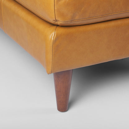 Mercana - Svend 111.4L x 68.0W x 33.9H Tan Leather Left Chaise Sectional Sofa - 69692-AB view 10