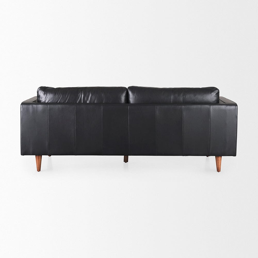 Mercana - Svend 88.0L x 38.0W x 34.0H Black Leather Sofa - 69641_CLOSEOUT view 4