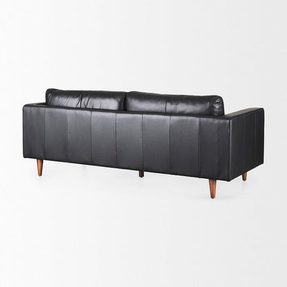 Mercana - Svend 88.0L x 38.0W x 34.0H Black Leather Sofa - 69641_CLOSEOUT view 5